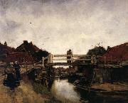 Jacobus Hendrikus Maris The Bridge oil